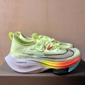 Women's Nike Air Zoom Alphafly NEXT% Barely Volt Green CZ1514-700 Running Size 7
